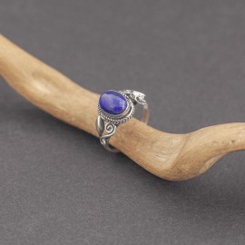 Srebrny pierścionek z lapisem lazuli (rozm.11)