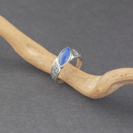Srebrny pierścionek z lapisem lazuli (rozm.16)