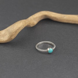 Srebrny pierścionek z turkusem