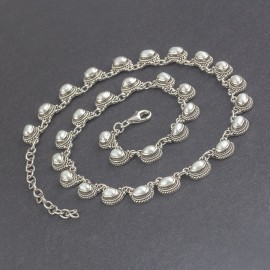 Srebrny naszyjnik z pereł