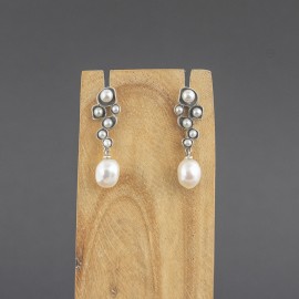 Srebrne kolczyki z perłami