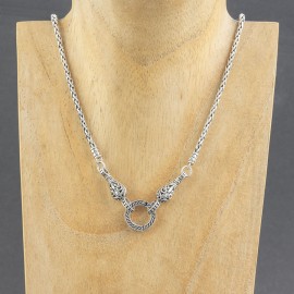 Srebrny ozdobny łańcuch