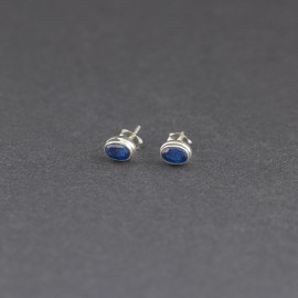 Srebrne sztyfty z kyanitem