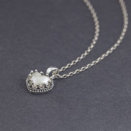 Srebrny wisiorek serce