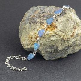 Srebrna bransoletka z opali australijskich