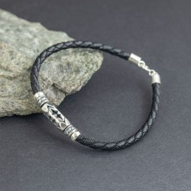 Srebrna męska bransoletka