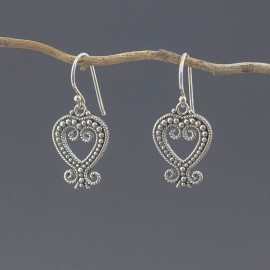 Srebrne ozdobne kolczyki