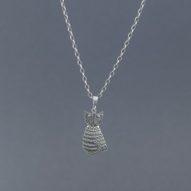 Srebrna zawieszka kotek