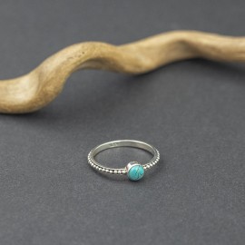 Srebrny pierścionek z turkusem