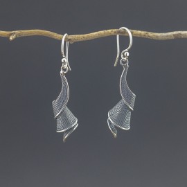 Srebrne ozdobne kolczyki