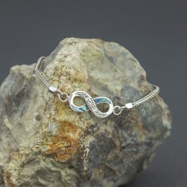 Srebrna bransoletka z symbolem nieskończoności