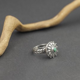 Srebrny pierścionek z turkusem
