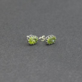 Srebrne sztyfty z peridotem