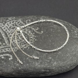 Srebrna bransoletka z labradorytem