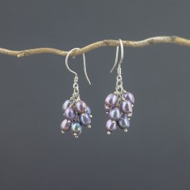 Srebrne kolczyki z perłami