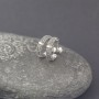 Srebrne kolczyki ze złotem 18K
