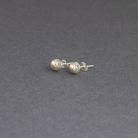 Srebrne sztyfty ze złotem 18K