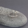 Srebrne kolczyki półkola ze złotem 18K