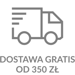 Przesyłka kurierska (DPD) gratis, w dostawie krajowej dla zamówień od 350 zł.